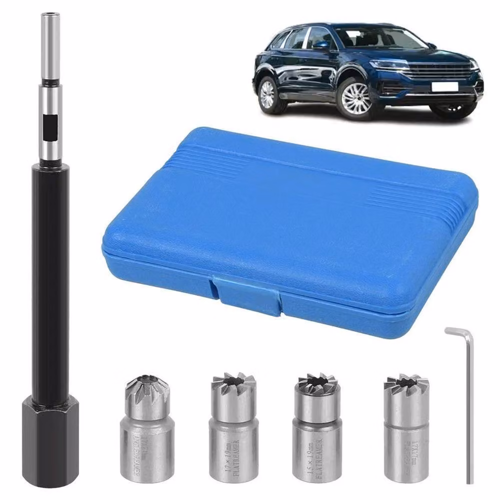 NESTLUNE 5pc Diesel Injector Seat Cutter Tool Set in Blue – 4