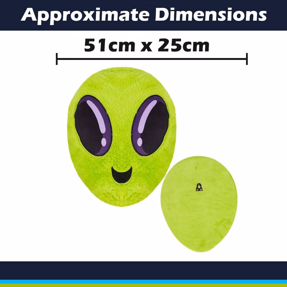 VFM e-Store Green Plush Alien Wall Decoration, W/H: 51 x 25 cm – 2