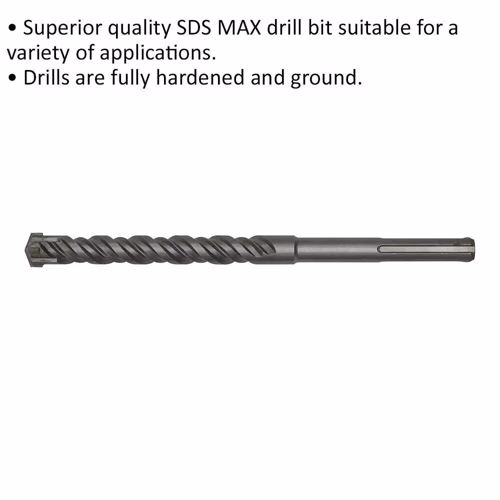 Loops SDS Max Masonry Drill Bit, Grey and Multicolour, Diameter: 22 mm, Length: 320 mm – 2