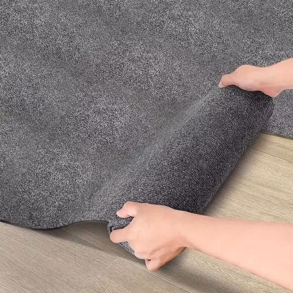 SPETLEK Dark Grey Self Adhesive Commercial Carpet Tile, Modern Plain Design – 3