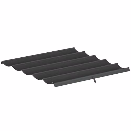 Outsunny Grey Polyester Retractable Pergola Shade Cover Replacement – 1
