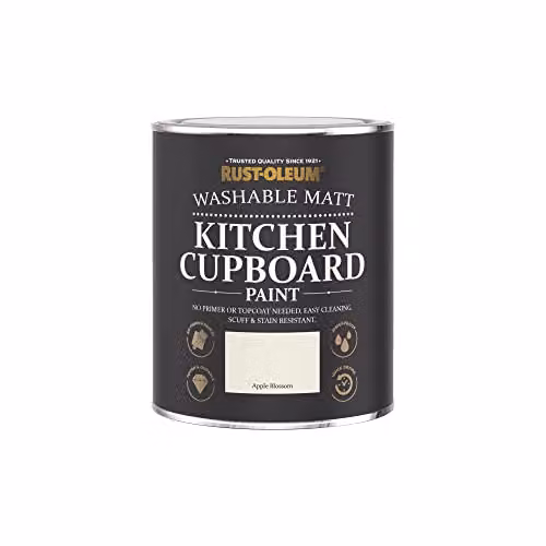 Rust-Oleum Apple Blossom Light Green Kitchen Cupboard Paint, Matt Finish, 750ml – 3