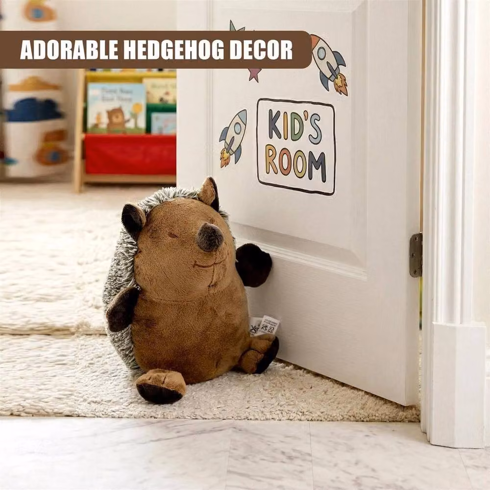 FLAVORA Brown Fabric Novelty Animal Weighted Door Stop – 3