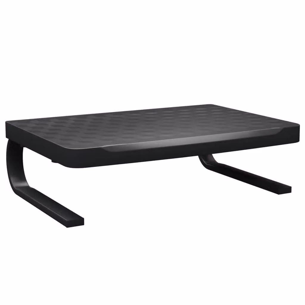 Berkfield Home Monitor Stand in Black, W/D/H: 37 x 28 x 11.5 cm – 2