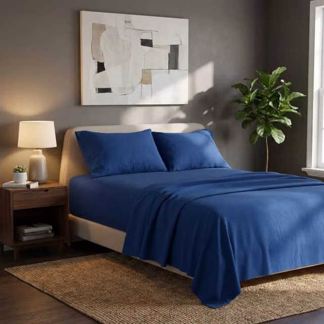 Snug City Single Brushed Cotton Flannelette Fitted Sheet and Matching Pillowcase Set in Teal – 1