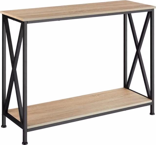 TECTAKE Tacoma Industrial Side Table in Oak Sonoma and Black