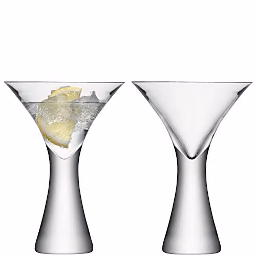 LSA International Moya Cocktail Glass, 300 ml, Transparent, Pack of 2