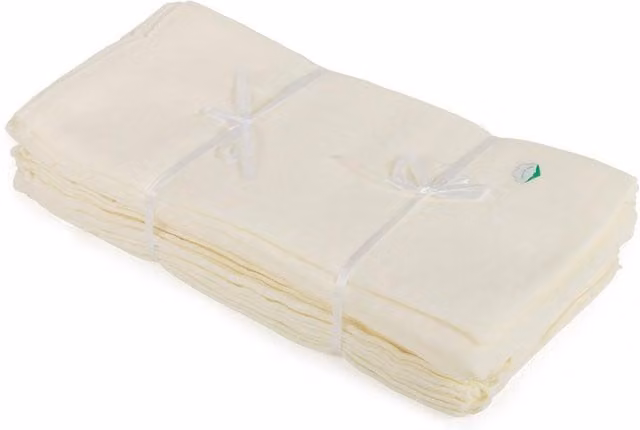 Junior Joy Muslin Squares Pack of 12 Beige