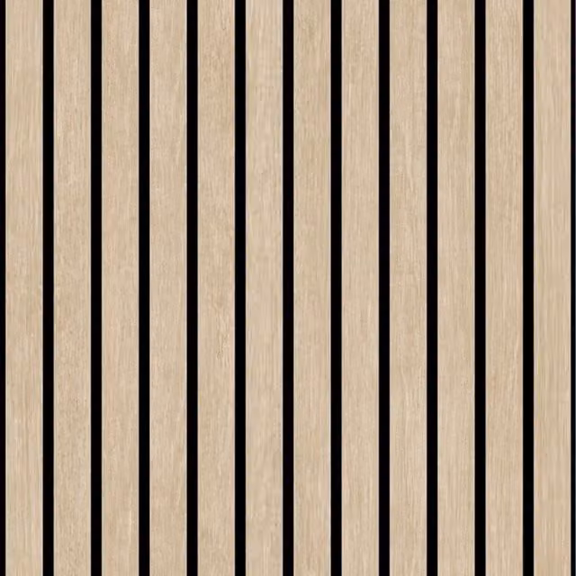 Muriva Ugepa Black Striped 3D Wood Panel Style Non-Woven Vinyl Wallpaper