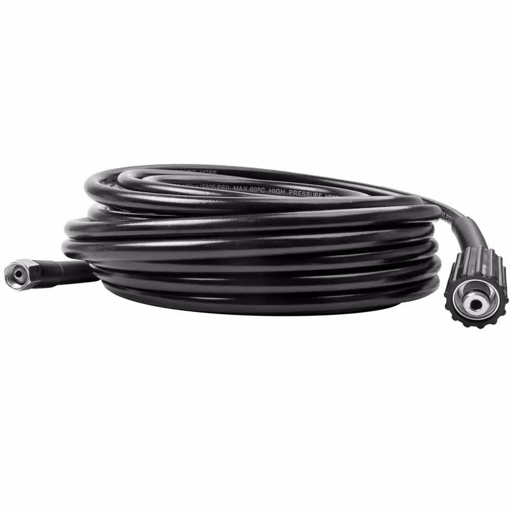 FLAVORA Heavy Duty Replacement High Pressure Washer Hose, 10m, Black – 5