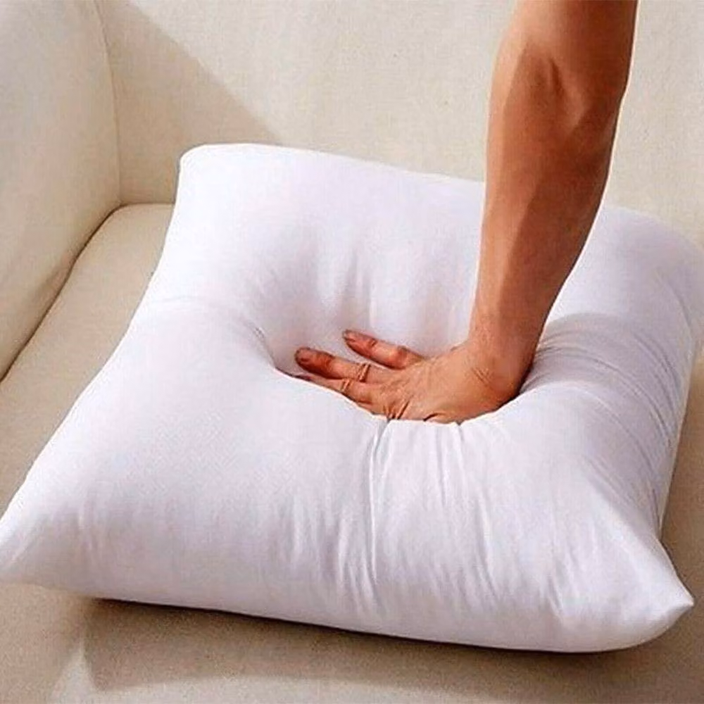 Luxury Living White Hollow Fibre Square Cushion Inserts, Set of 4, W/D/H: 45 x 45 x 45 cm – 2