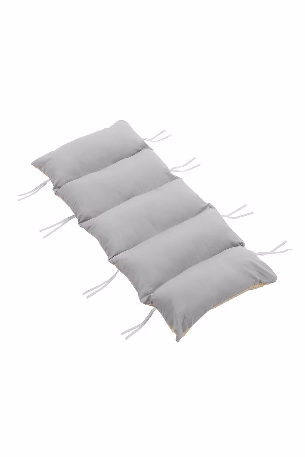 Living and Home 5-Zone Pseudo-Suede Fabric Seat Cushion in Grey with Non-Slip Back and Detachable Machine-Washable Cover – 2
