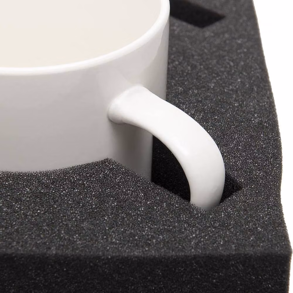 Havendro Set of 2 Foam Cup and Plate Holders in Black for Caravans, Motorhomes and Boats – 4