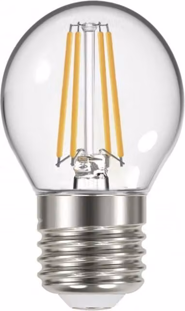 Eveready E14/SES LED Golf Bulb, Warm White, Transparent Glass