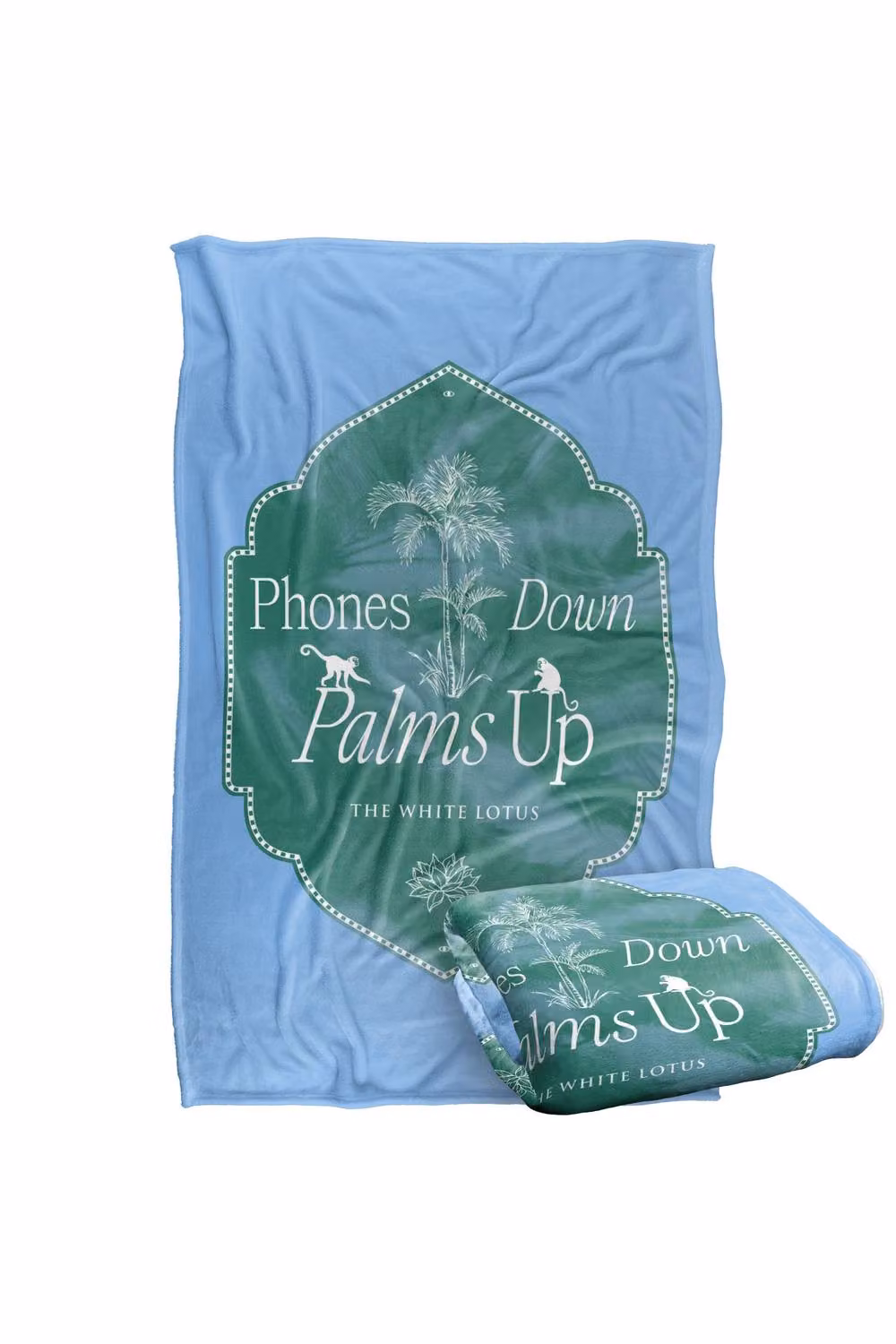 Warner Bros. White Lotus Phones Down Super Soft Silky Touch Throw Blanket in Multicolour, Large – 2