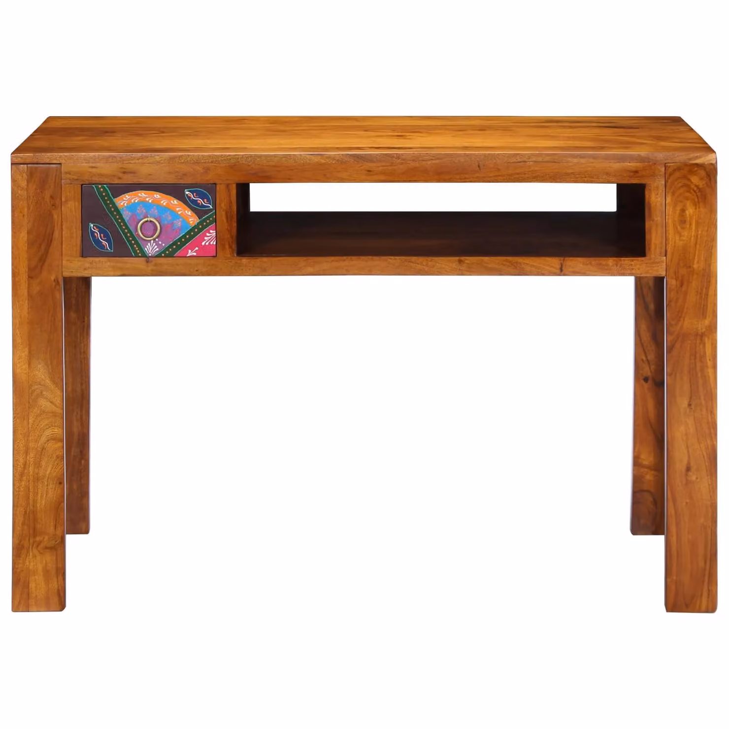 Berkfield Home Brown Solid Acacia Wood Writing Desk, W/D/H: 110 x 50 x 73 cm – 2