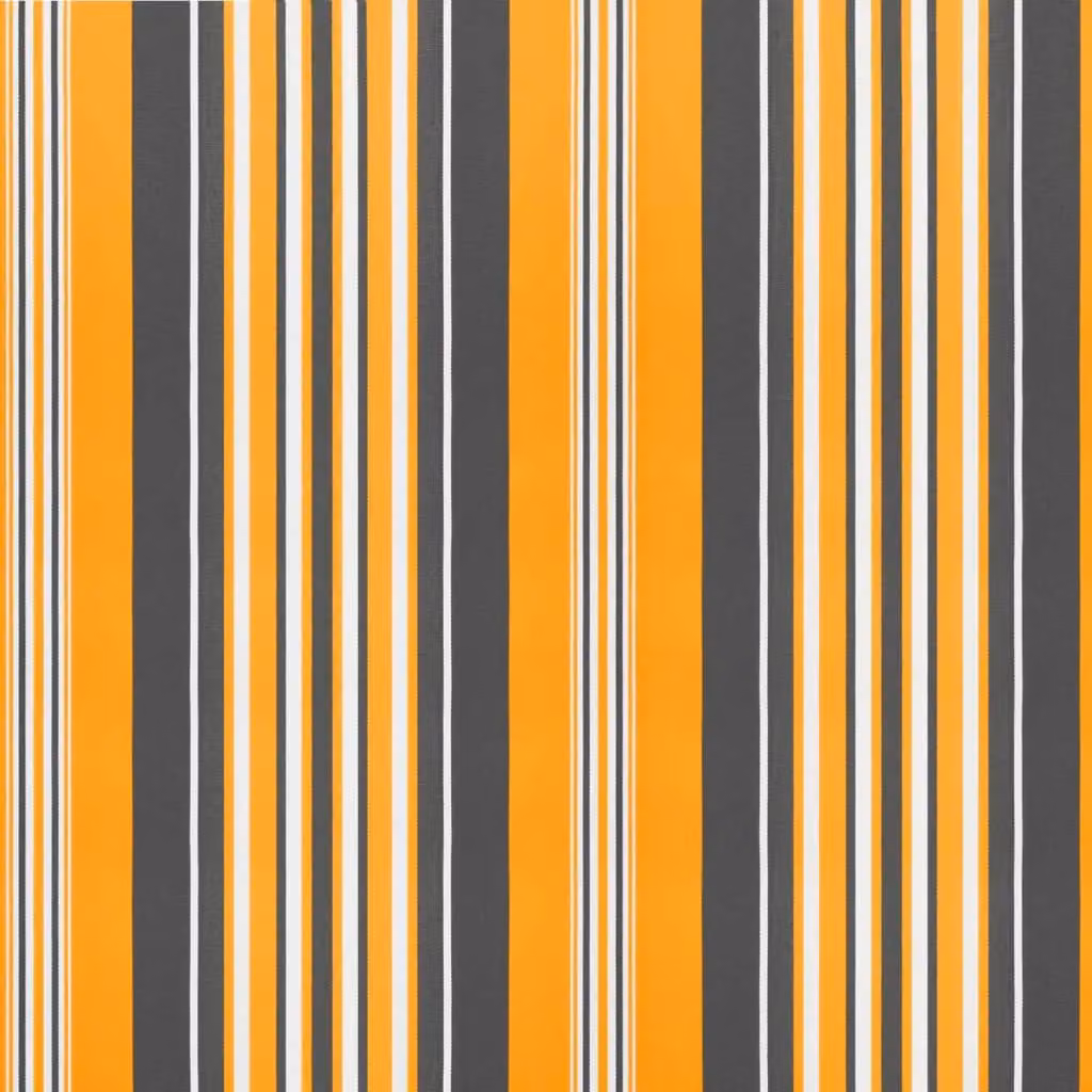 Berkfield Home Replacement Polyester Awning Fabric in Multicolour Stripe, W: 5 m, D: 3 m – 4