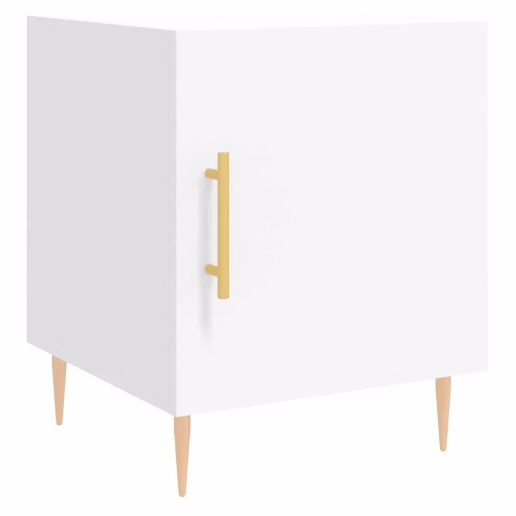 Berkfield Home White Bedside Cabinet W/D/H: 40 x 40 x 50 cm – 2