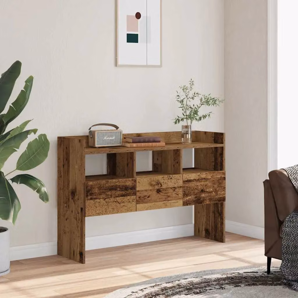 Berkfield Home Rustic Old Wood Sideboard in Brown, W/D/H: 105 x 30 x 70 cm – 3