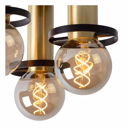 Lucide Anaka Modern Flush Ceiling Light, Black, Diameter: 30 cm – 3