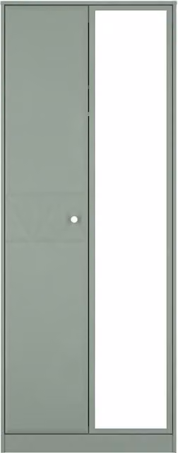 Ready Assembled 2 U Memphis Tall 2 Door Mirrored Wardrobe in Pale Green – 1