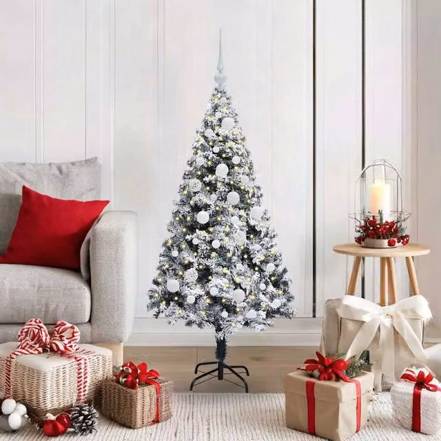 Berkfield Home Artificial Green Christmas Tree with 150 LEDs and Stand, Height: 120 cm – 1