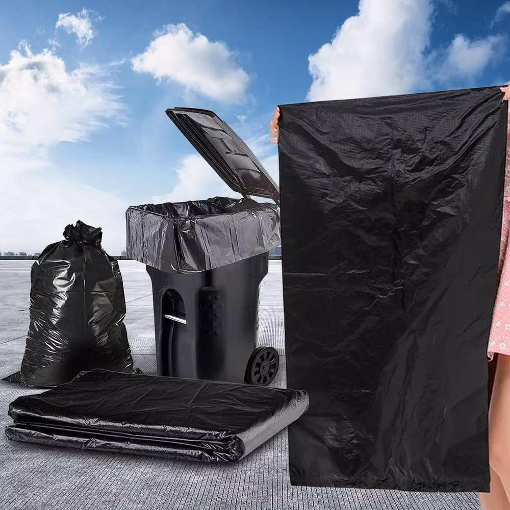 EONLION 50 Pack Strong 240L Black Wheelie Bin Bags, 100 cm – 3
