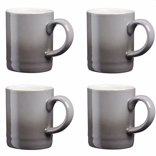 Cooks Professional 4 Piece Grey Stoneware Espresso Cup Set, 100ml Capacity – 2