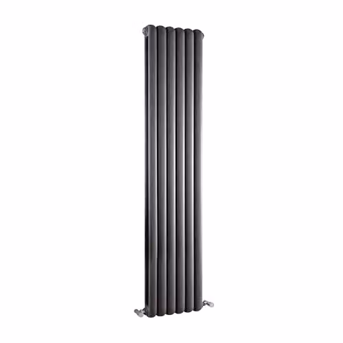 Balterley Vertical Double Panel Anthracite Radiator, W: 38.3 cm, H: 150 cm