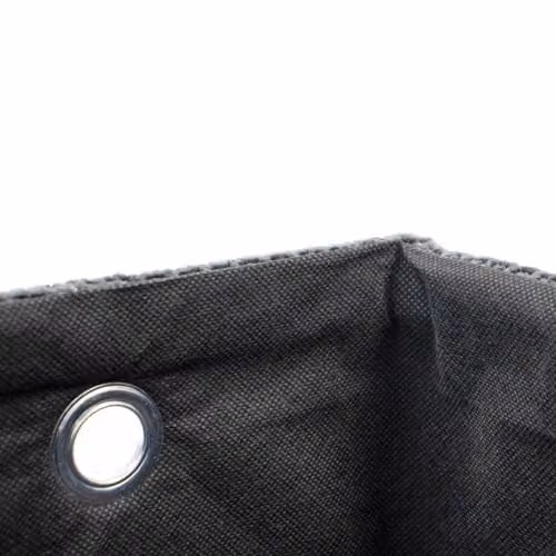JVL Metro Set of 3 Fabric Rectangular Storage Baskets with Handles in Black and Grey – 2