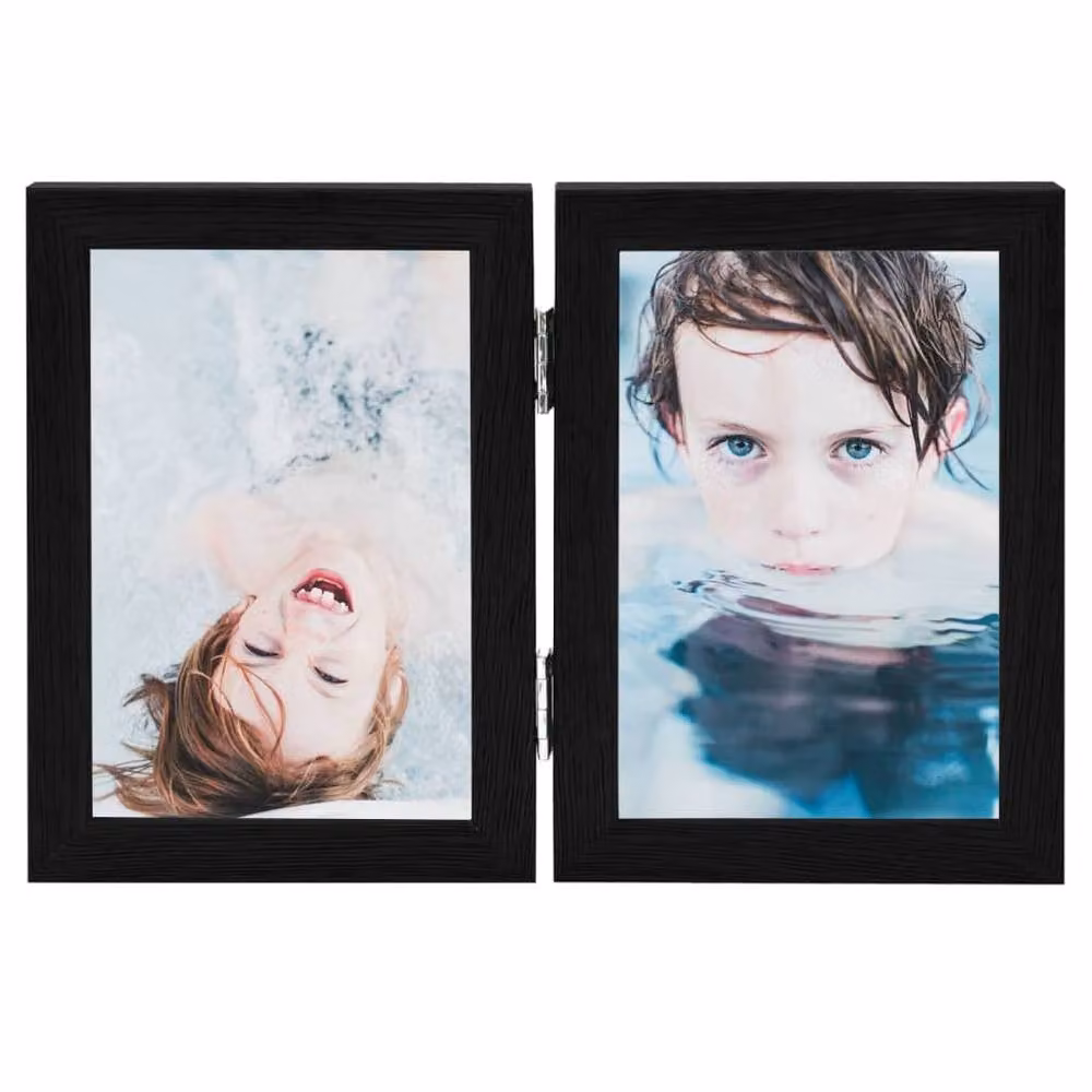 Berkfield Home Modern Bifold Photo Frame Collage in Black – 2