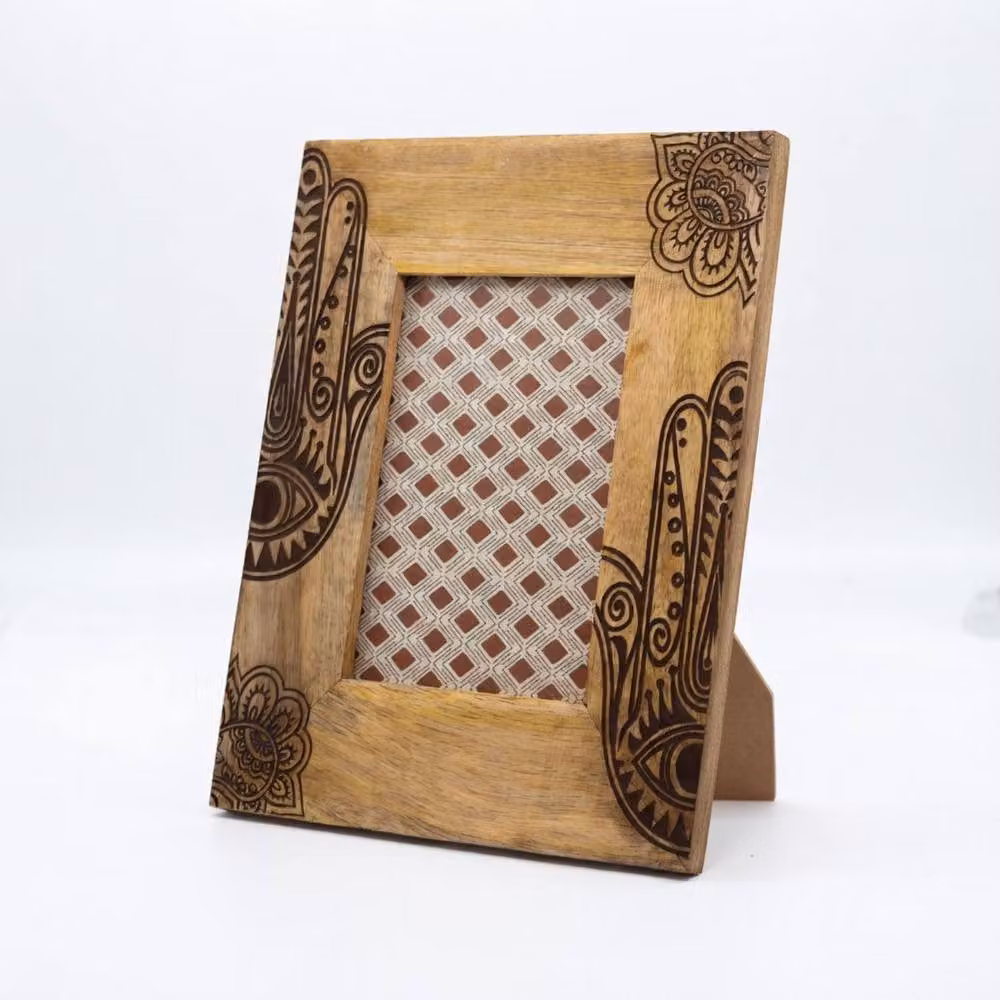 KDMD Hansa Brown Wood Rectangular Single Picture Frame for 13x18 cm Photos – 4