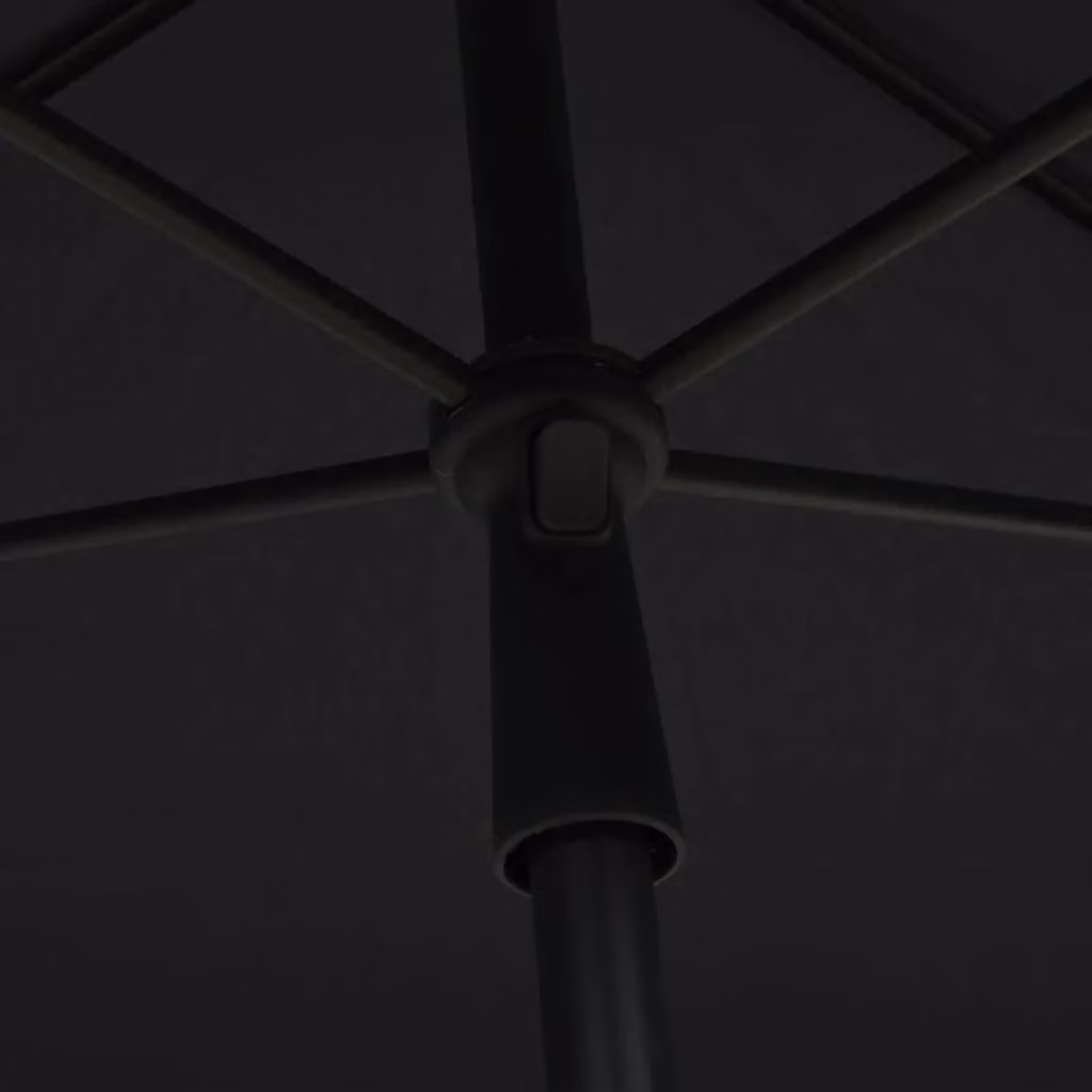 Berkfield Home Garden Parasol with Pole, Anthracite and Black, W: 210 cm, D: 140 cm – 2