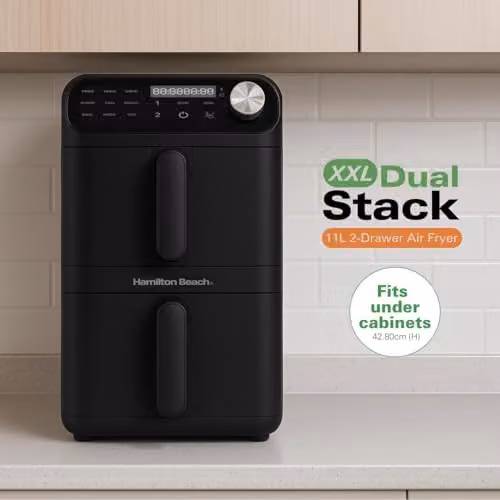 Hamilton Beach 11L Dual Zone XXL Air Fryer HBA11B in Black – 2