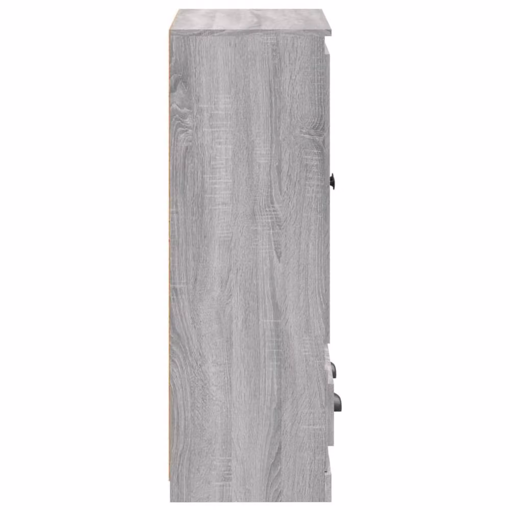 Berkfield Home Grey Sonoma Highboard with Hinged Doors and Internal Shelves, W/D/H: 60 x 35.5 x 103.5 cm – 2