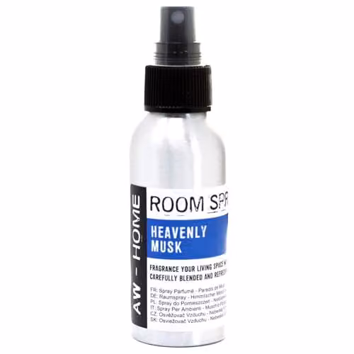 Ancient Wisdom Heavenly Musk Room Spray, 100ml, Brown and Silver
