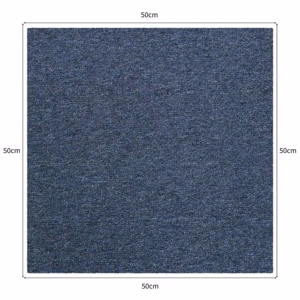 Monstershop Blue Polypropylene Carpet Tiles, 10m2 (40 Pack) – 4