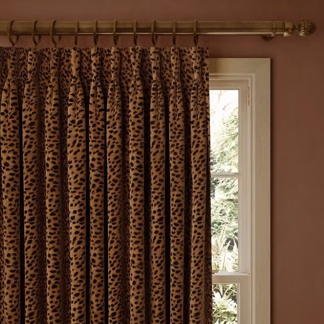 House of Hackney Savanna Velvet Curtain in Cosmos Brown