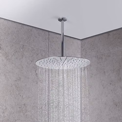 Duravit Universal Round Rain Overhead Shower Head in Chrome, Diameter: 40 cm – 3