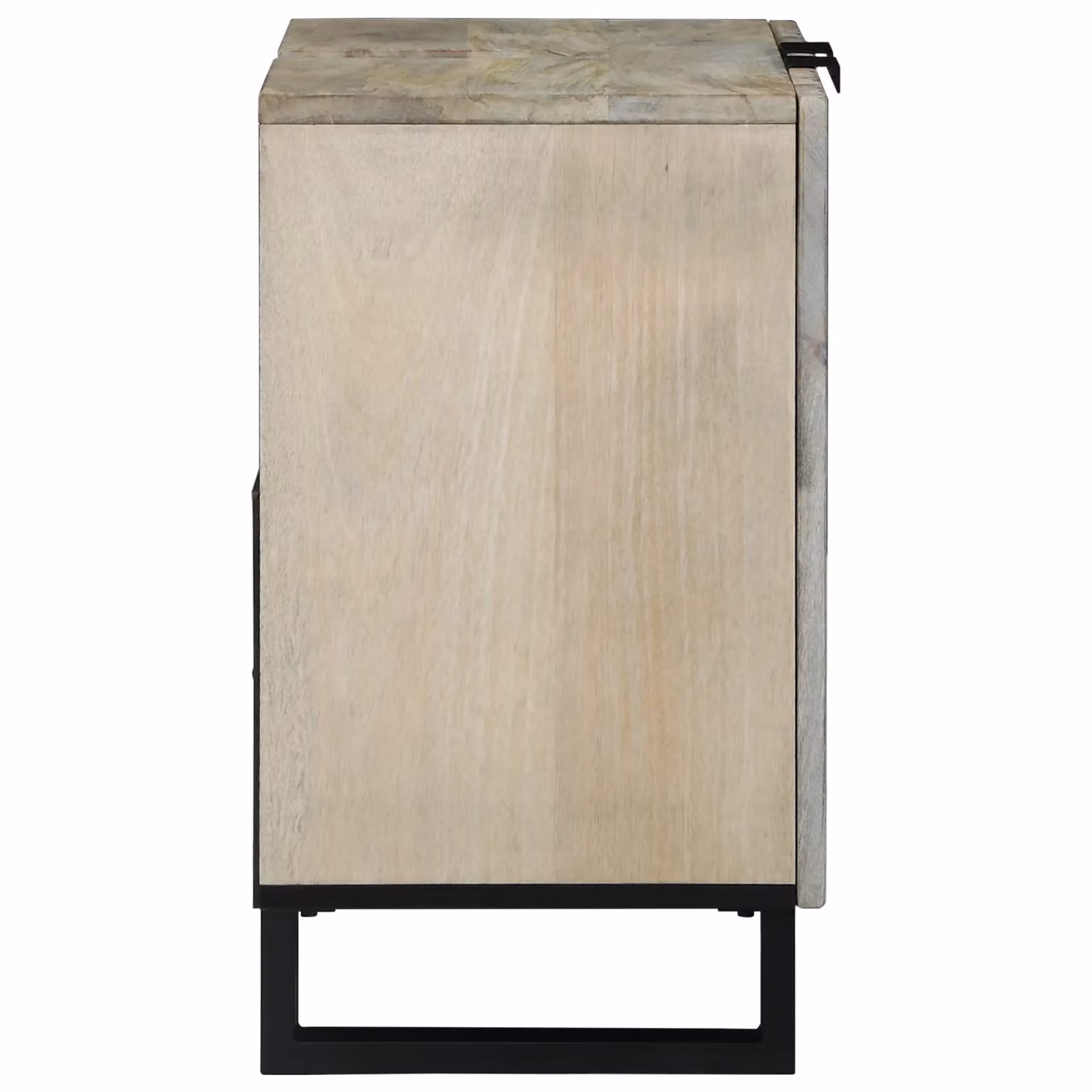 Berkfield Home Modern Bathroom Sink Cabinet with Internal Shelves and Hinged Doors, Brown and Black, W/D/H: 62 x 33 x 58 cm – 3
