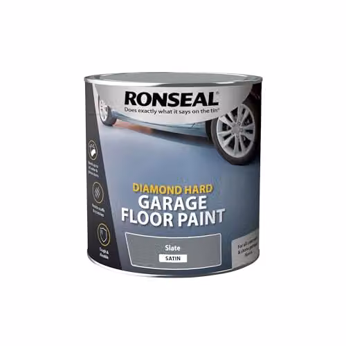 Ronseal Diamond Hard Garage Floor Paint, Slate Grey, 2.5 l – 5