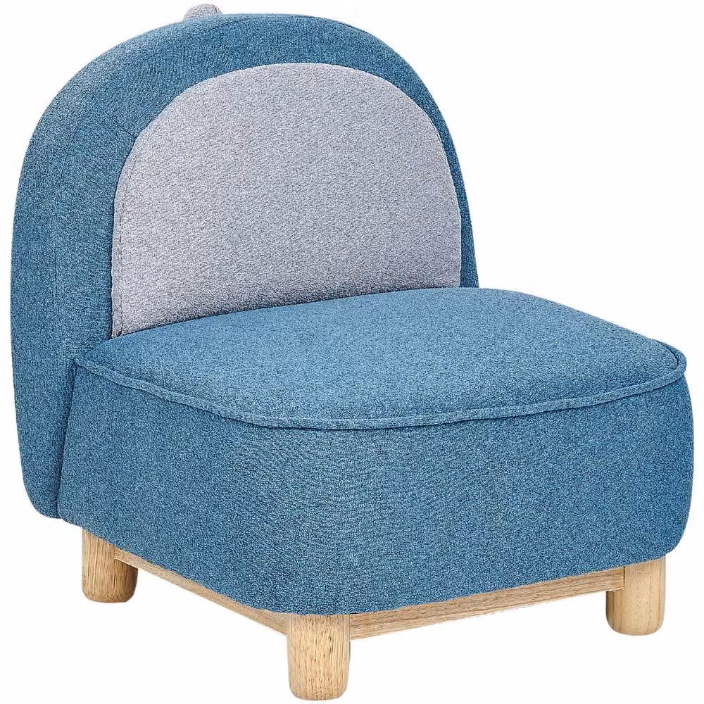 Wyld Haus Blue Triceratops Kids Chair with Polyester Upholstery and Rubberwood Legs, H 56 cm x W 50 cm x D 47 cm – 2