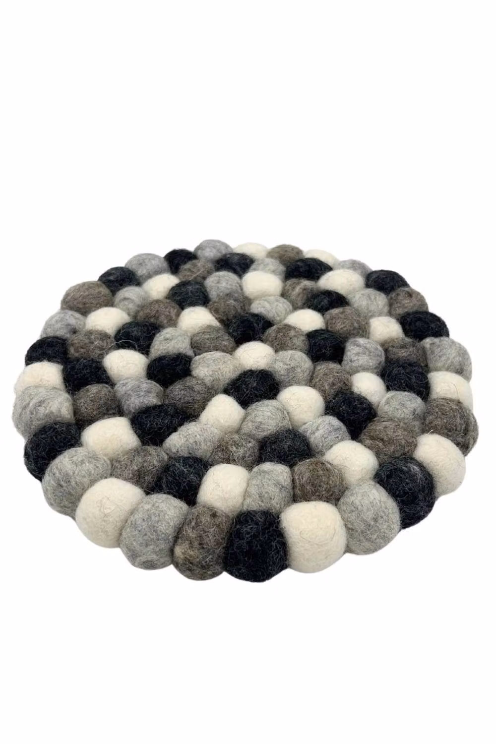 KDMD Grey Felt Ball Round Placemat – 2