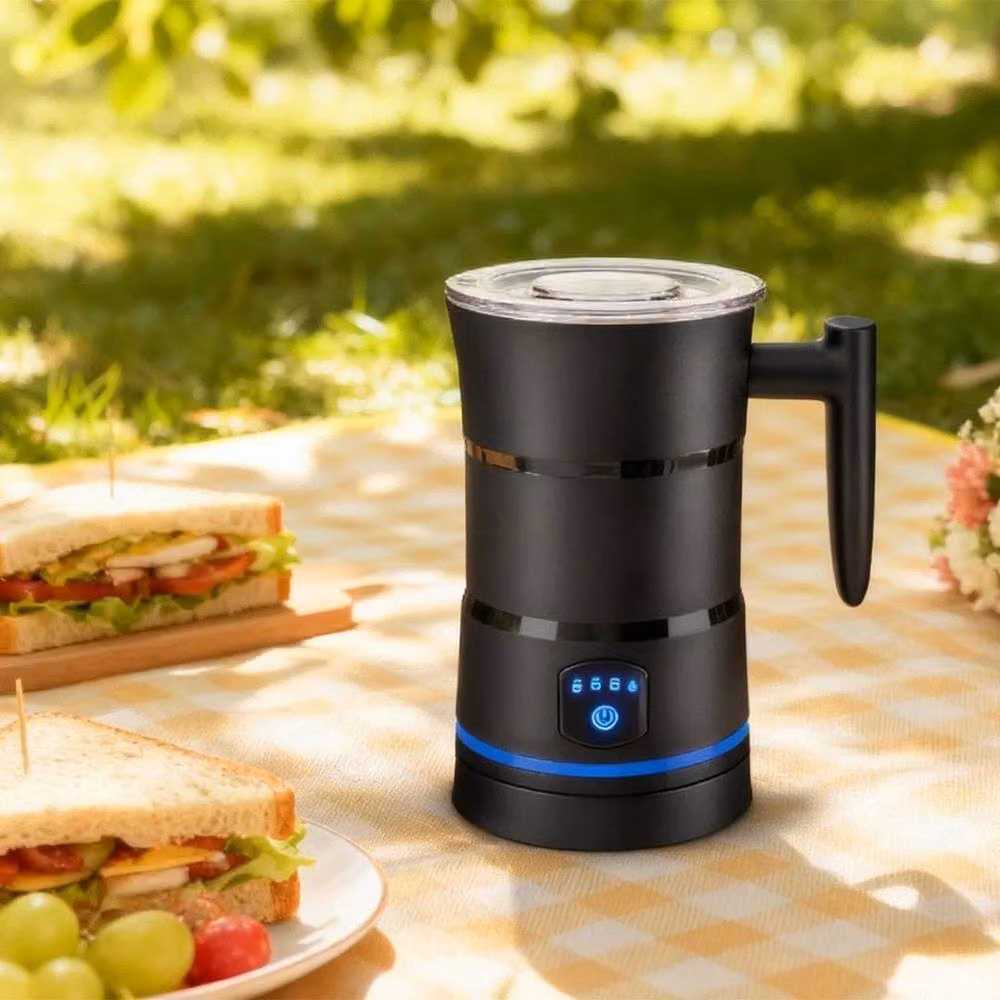 PAWNORA 4-in-1 Electric Milk Frother in Black – 4