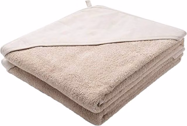 ARTG Print-Me Personalisable Embroidered Hooded Cotton Terry Towel in Beige