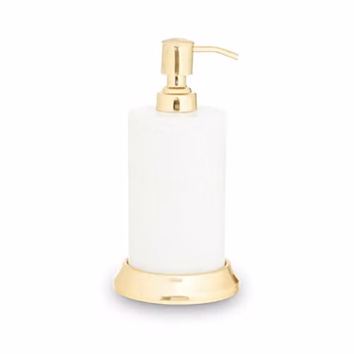 Orsina Mako White Marble Lotion Dispenser W/D/H: 10 x 10 x 14 cm