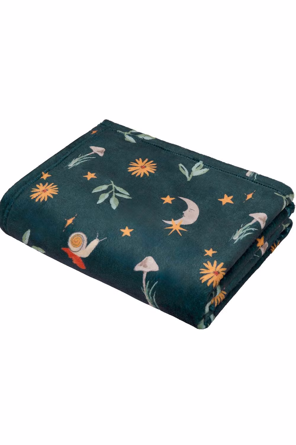 Fusion Botanical Mushrooms Super Soft Fleece Throw in Green, W/D/H: 120 x 150 cm – 2