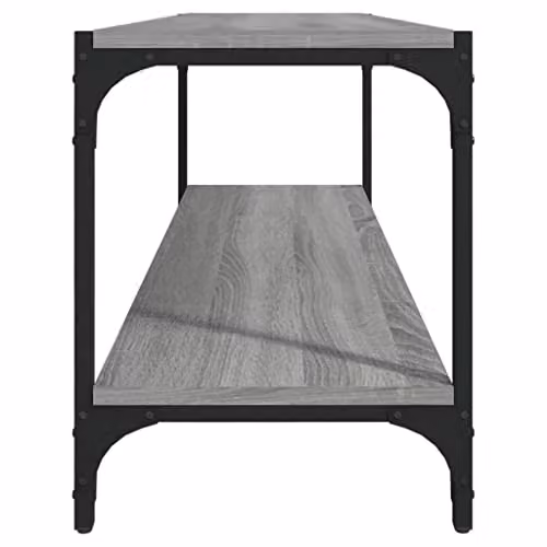 vidaXL Industrial TV Cabinet in Grey Sonoma, W/D/H: 100 x 33 x 41 cm, Made of Engineered Wood and Metal – 3