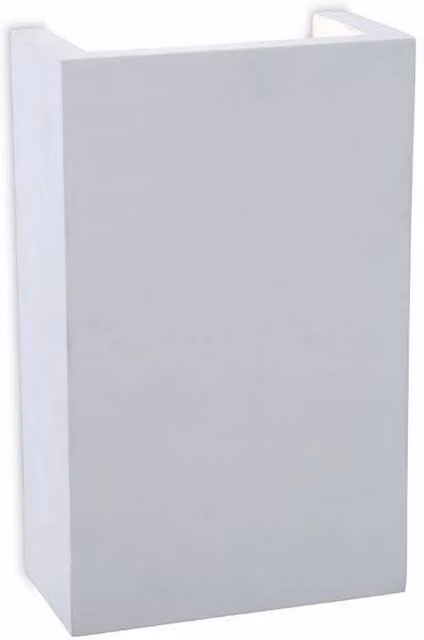 Firstlight Gallery LED 2 Light Square Plaster Indoor Wall Light in White