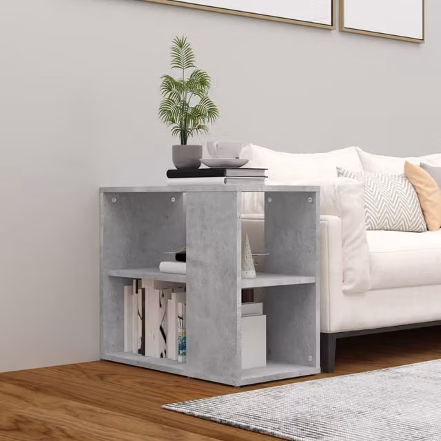 Berkfield Home Side Cabinet in Concrete Grey, W/D/H: 60 x 30 x 50 cm – 1